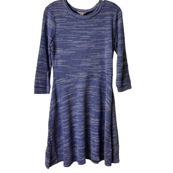 Ann Taylor Loft Sz S Swing‎ Dress in Marled Blue (2440) - Picture 1 of 4